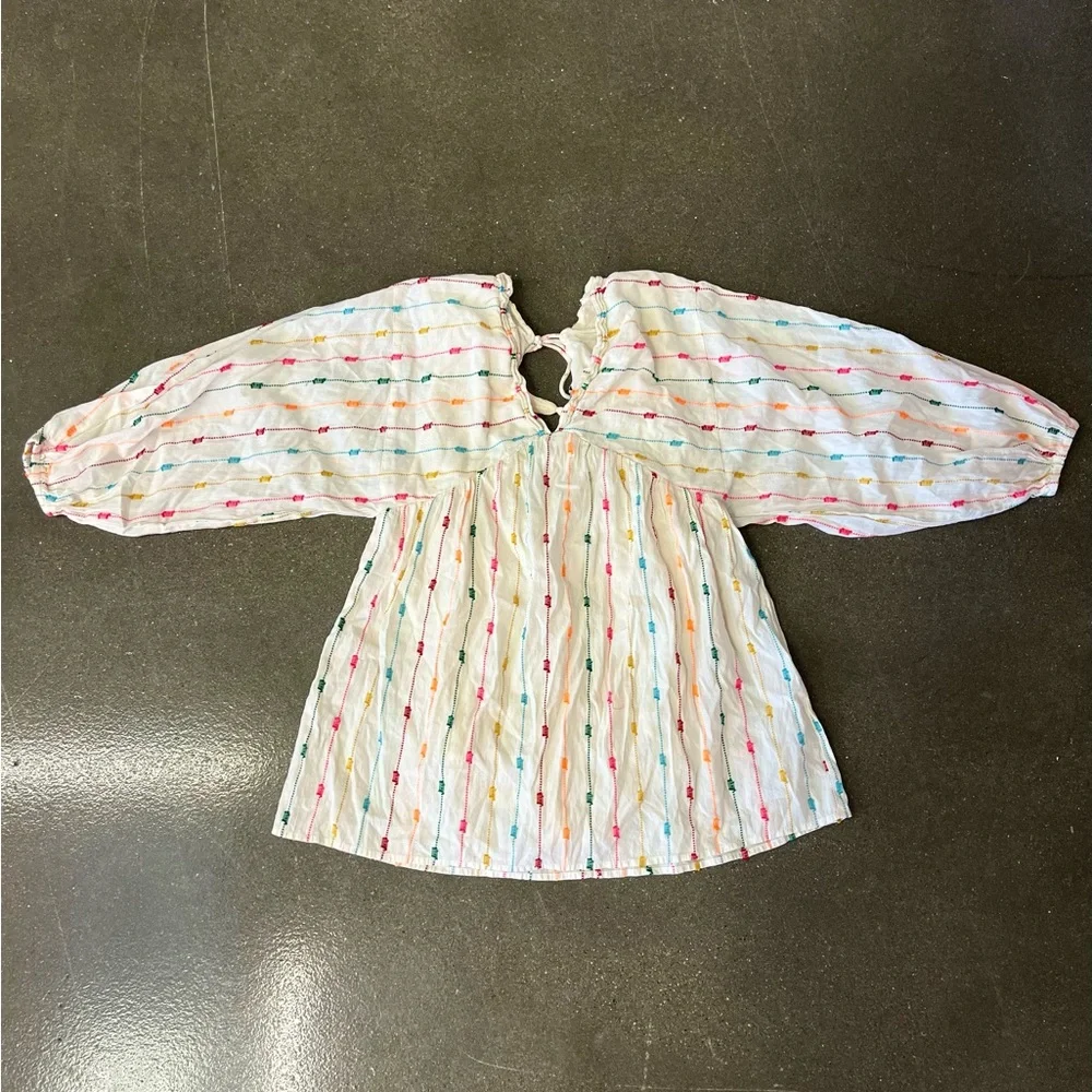 Zara Multi Colored Dotted Mesh Mini Dress XS - Picture 10 of 15